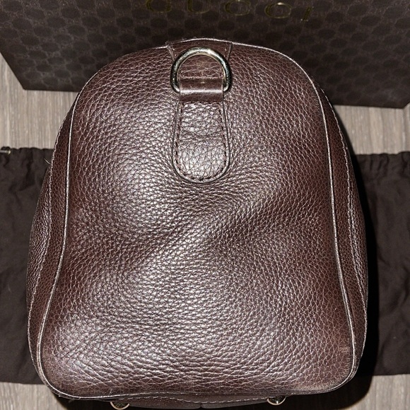 Authentic Gucci Medium Web Boston Bag - Brown - Picture 9 of 16